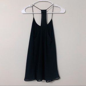 Fora Dainty Black Spaghetti Strap Tank